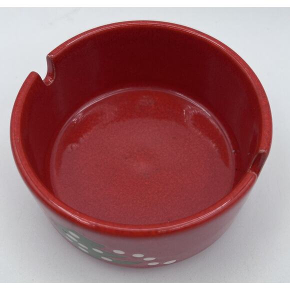 Vintage Red Waechtersbach Christmas Tree Ashtray Ceramic Germany 4" Trinket Dish - Picture 4 of 6